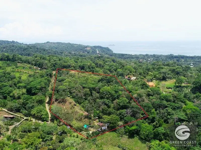 4-Hectare Ocean-View Oasis with Natural Spring: Walk to Central Uvita — view 1, Uvita, Costa Rica