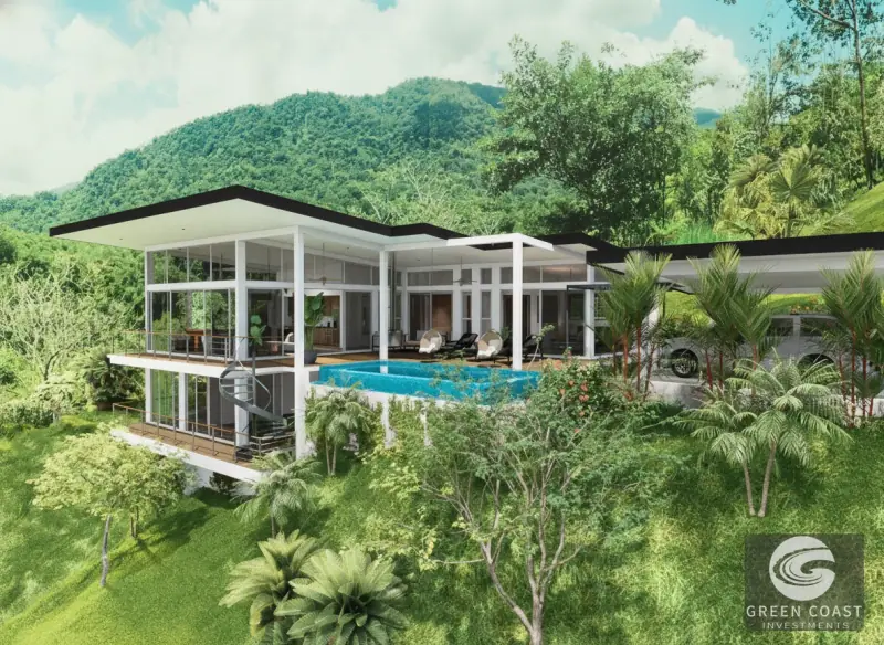 Modern Luxury Villa with Triple Ocean & Mountain Views in Portalón Hills — view 33, Quepos, Costa Rica