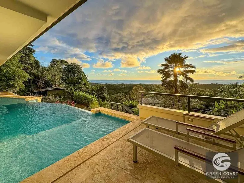6-Bed Luxury Uvita Estate with Ocean Panorama & Sunken Pool Lounge | Green Coast Investments — view 2, Bahía Ballena, Osa, Costa Rica