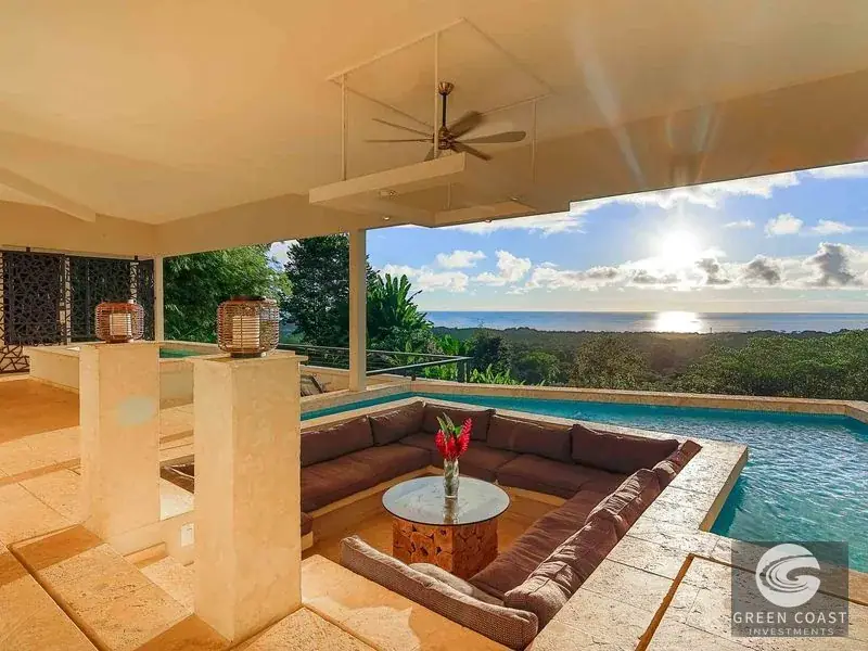 6-Bed Luxury Uvita Estate with Ocean Panorama & Sunken Pool Lounge | Green Coast Investments — view 3, Bahía Ballena, Osa, Costa Rica