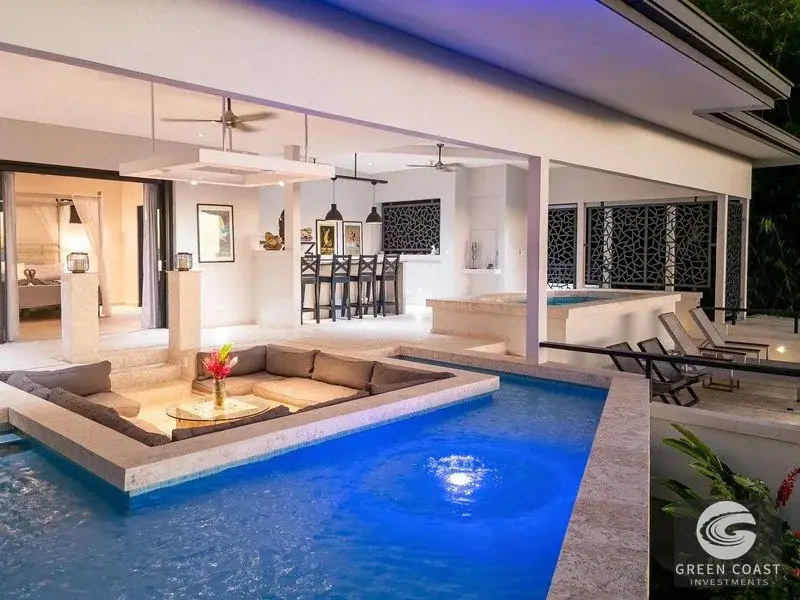 6-Bed Luxury Uvita Estate with Ocean Panorama & Sunken Pool Lounge | Green Coast Investments — view 9, Bahía Ballena, Osa, Costa Rica
