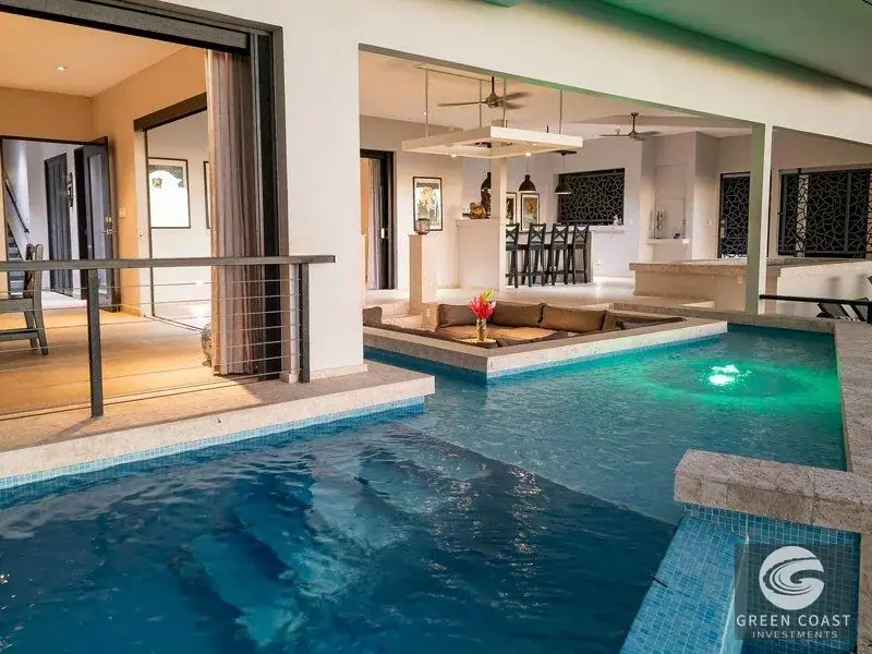 6-Bed Luxury Uvita Estate with Ocean Panorama & Sunken Pool Lounge | Green Coast Investments — view 11, Bahía Ballena, Osa, Costa Rica