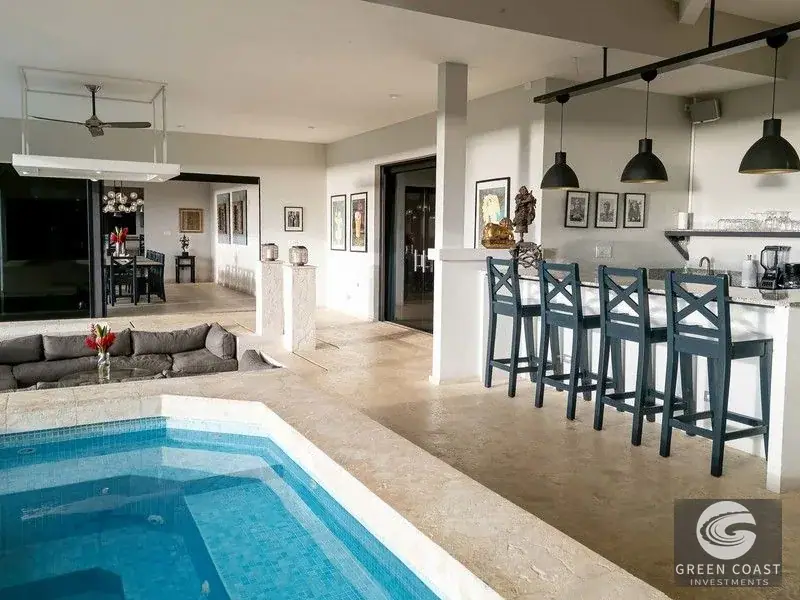 6-Bed Luxury Uvita Estate with Ocean Panorama & Sunken Pool Lounge | Green Coast Investments — view 12, Bahía Ballena, Osa, Costa Rica