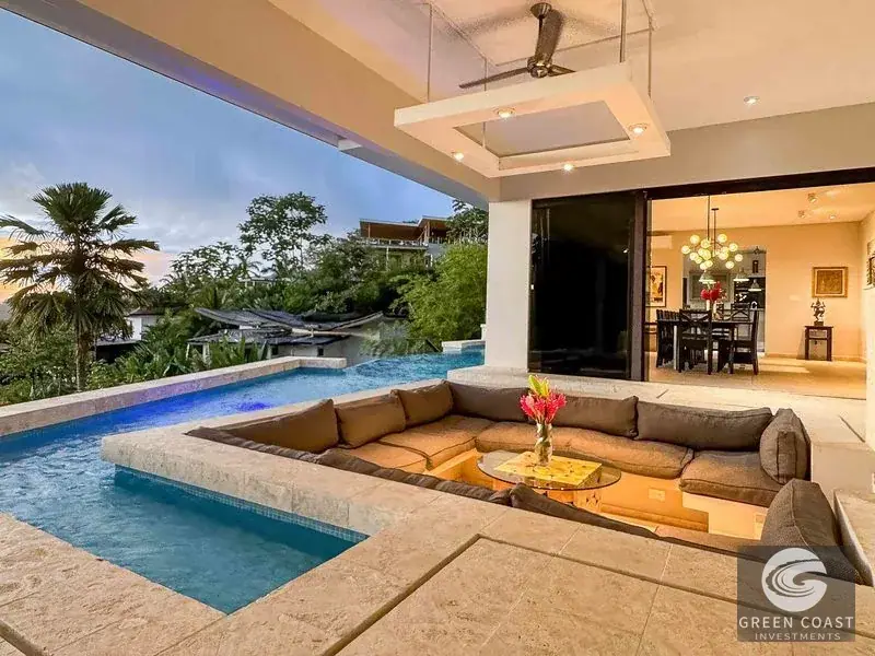 6-Bed Luxury Uvita Estate with Ocean Panorama & Sunken Pool Lounge | Green Coast Investments — view 13, Bahía Ballena, Osa, Costa Rica