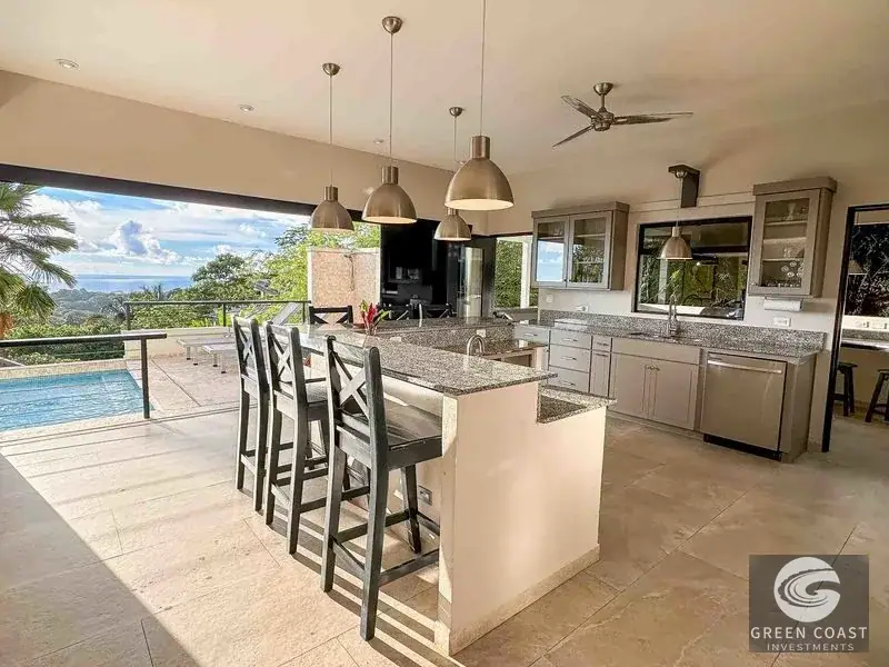 6-Bed Luxury Uvita Estate with Ocean Panorama & Sunken Pool Lounge | Green Coast Investments — view 19, Bahía Ballena, Osa, Costa Rica