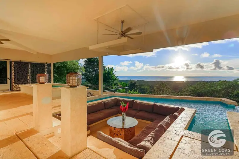 6-Bed Luxury Uvita Estate with Ocean Panorama & Sunken Pool Lounge | Green Coast Investments — view 37, Bahía Ballena, Osa, Costa Rica
