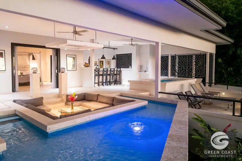 6-Bed Luxury Uvita Estate with Ocean Panorama & Sunken Pool Lounge | Green Coast Investments — view 43, Bahía Ballena, Osa, Costa Rica