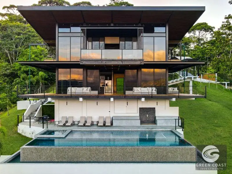 Modern 3-Bed Mountain Luxury Estate with Diamante Waterfall Views in Escaleras, Dominical — view 1, Dominical, Dominical, Costa Rica